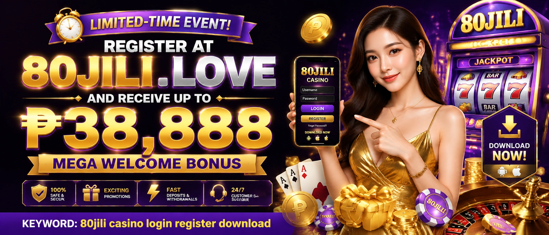 80jili Promotions banner