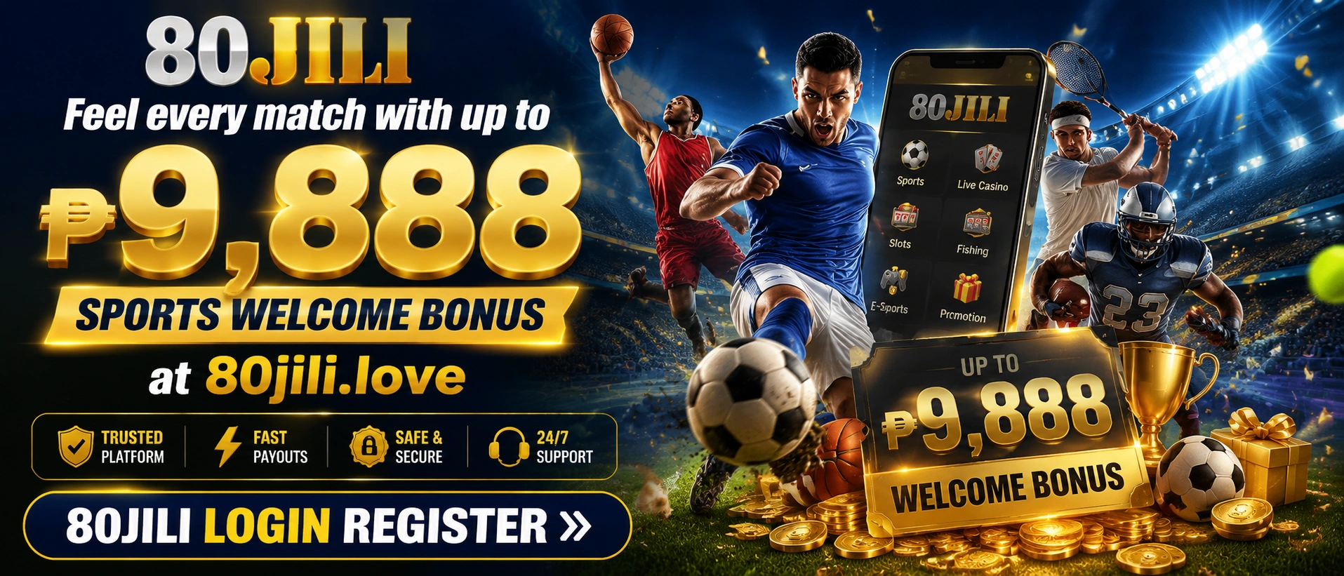 80Jili Sports hero visual